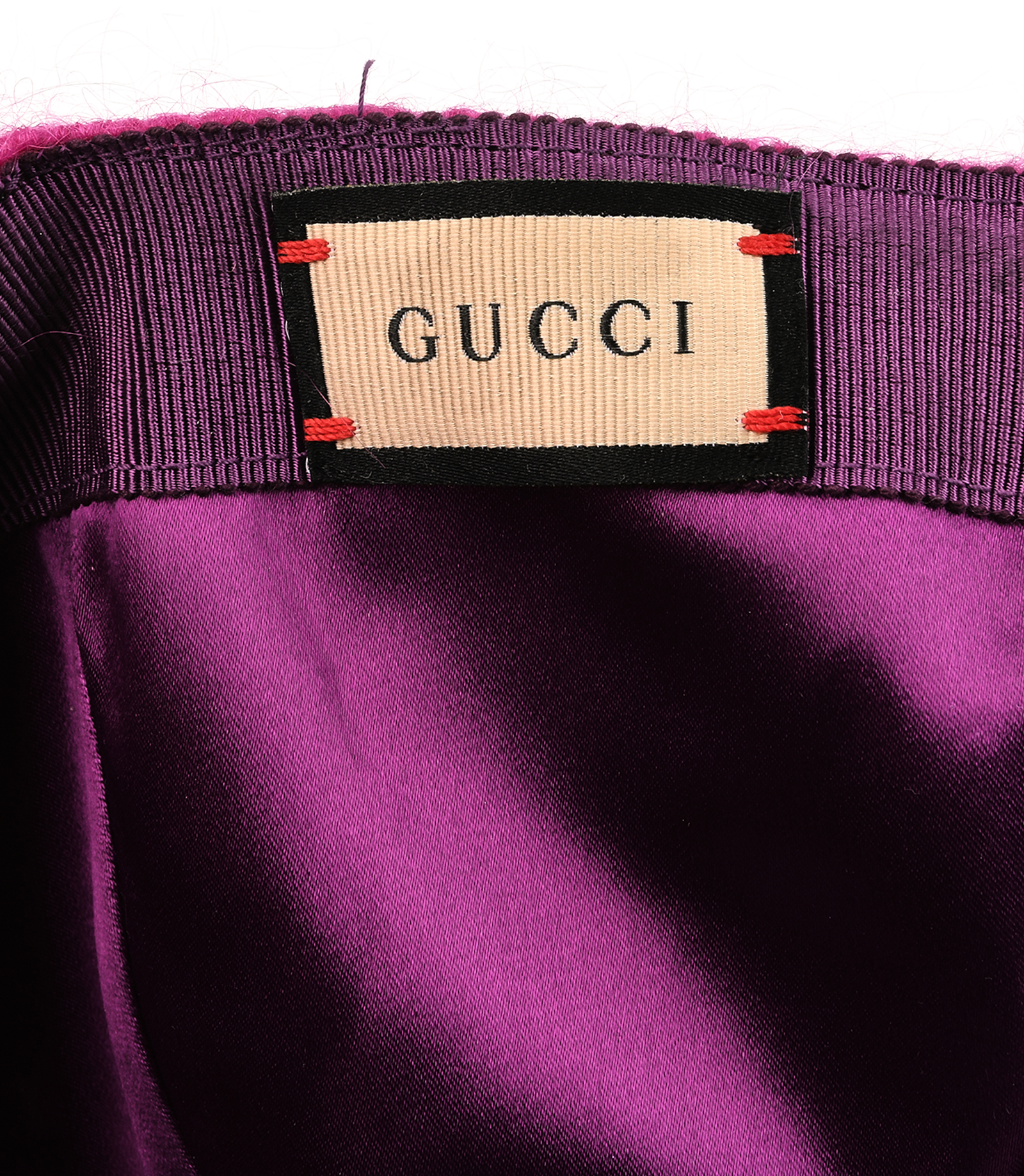 Gucci GG Baseball Cap, &pound;150, Accessories, Pink, Mohair, Other view